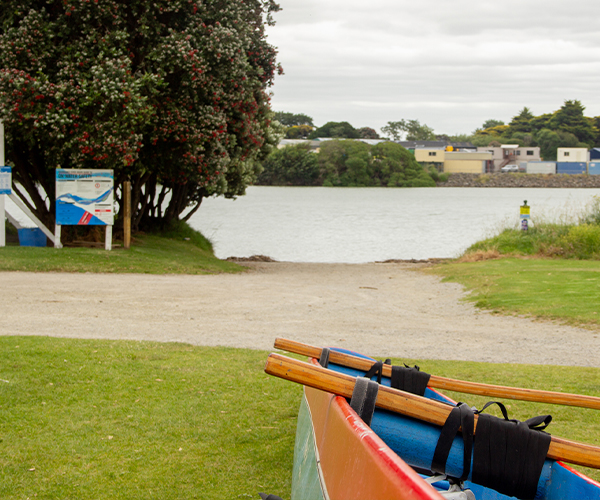 View towards the river at Pūtiki boat ramp